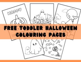 Image of Free Halloween Colouring pages for toddlers